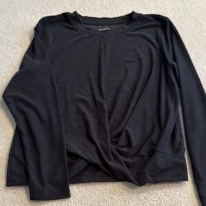 Black Women's Long Sleeve Tee